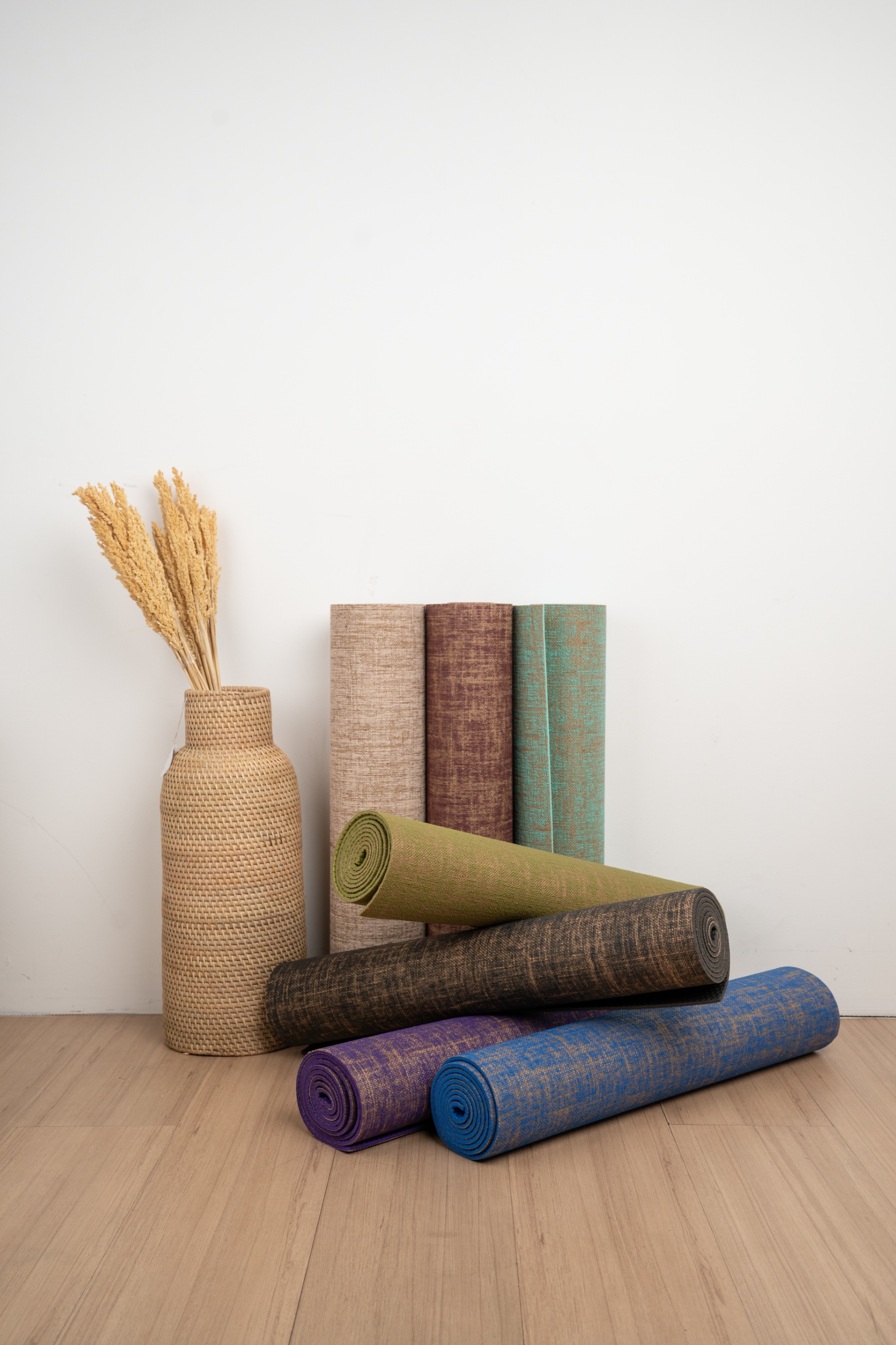 Yoga Mat PVC Jute 6mm / Matras Olahraga Senam Hot Yoga / Yoga Mat Anti Slip 