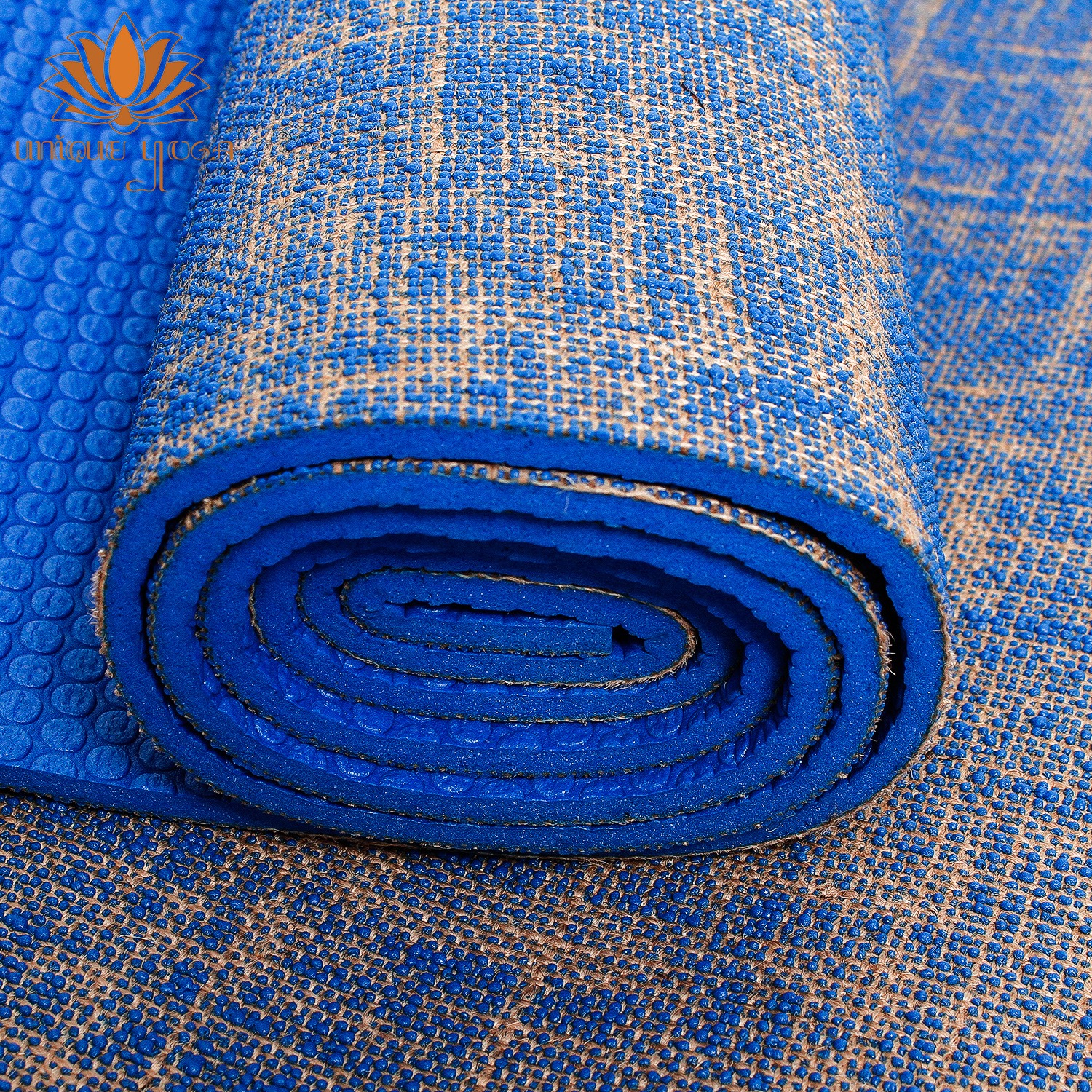 Yoga Mat PVC Jute 6mm / Matras Olahraga Senam Hot Yoga / Yoga Mat Anti Slip 