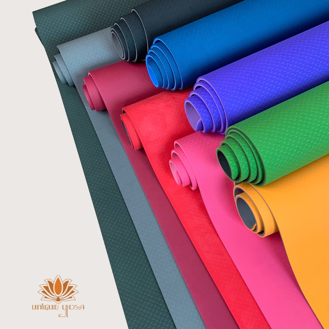Matras Yoga Senam / Matras Olahraga TPE Mat 8mm / Alas Olahraga Murah / Yoga Mat Tebal / Matras Yoga TPE Double Layer 