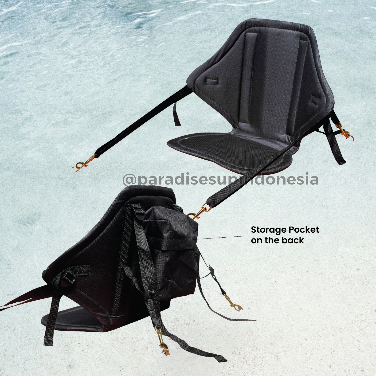 Paradise SUP Kayak Seat / Tempat Duduk Paddle Board Seat / Seat Stroage Pocket on the back