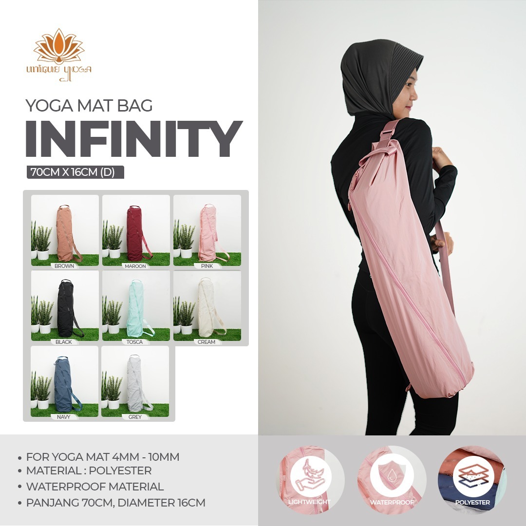 Yoga Bag Infinity New / Tas Matras Yoga Infinity / Tas Olahraga / Tas Senam Premium / Tas Matras Yoga Waterproof / Tas Matras Yoga Premium
