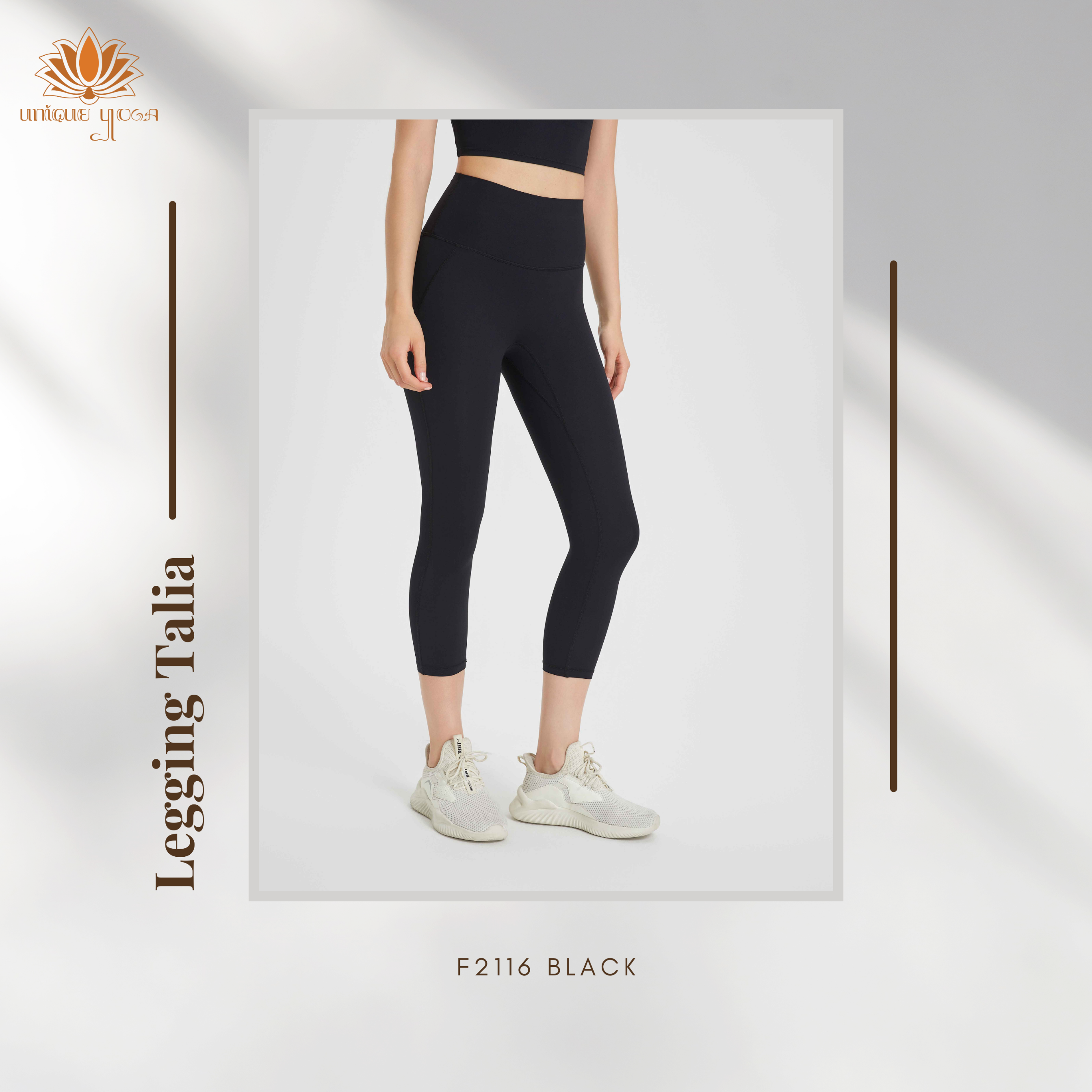 Celana Olahraga Wanita / Legging Sports Talia F2116 / Legging Senam Yoga High Waist 7/8