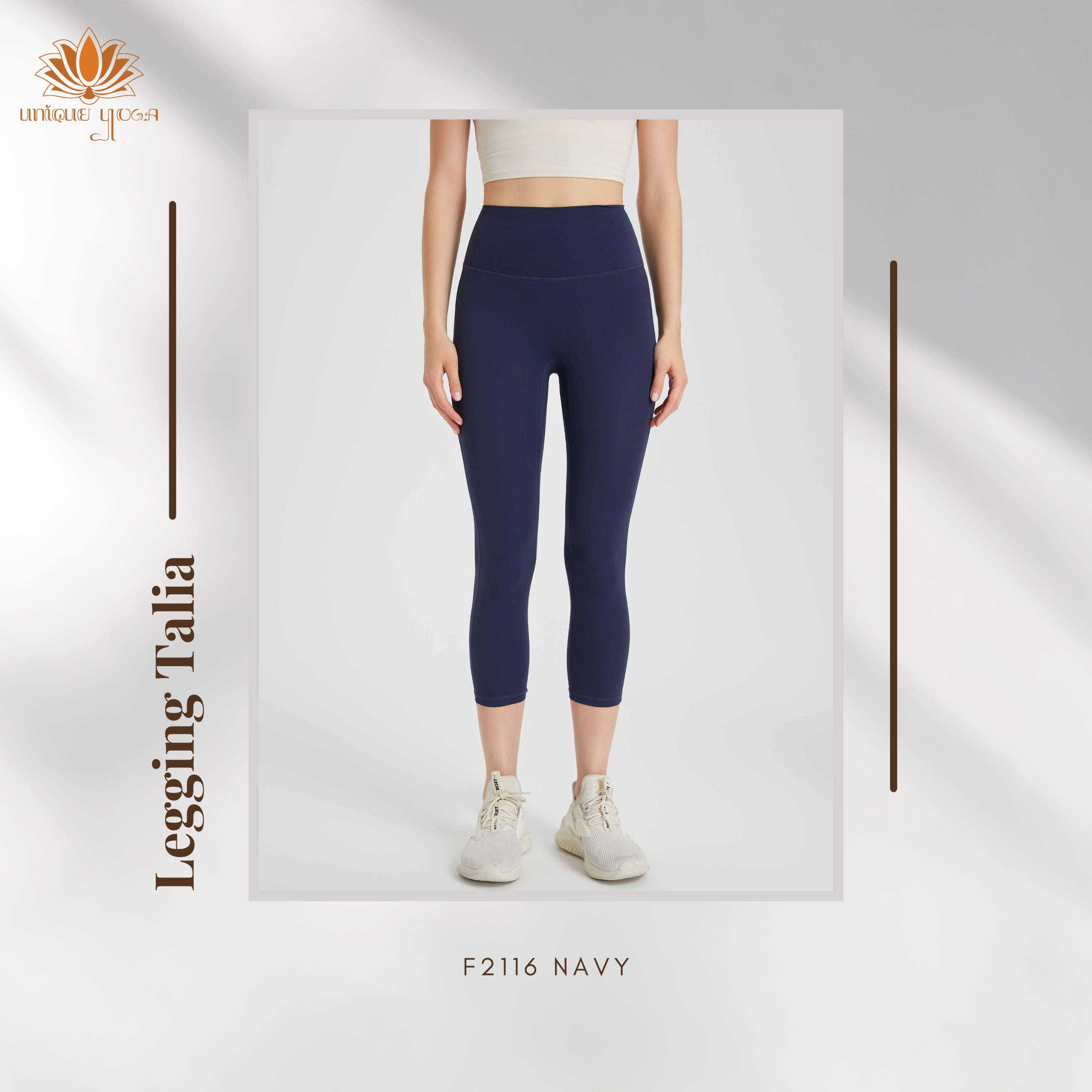 Celana Olahraga Wanita / Legging Sports Talia F2116 / Legging Senam Yoga High Waist 7/8