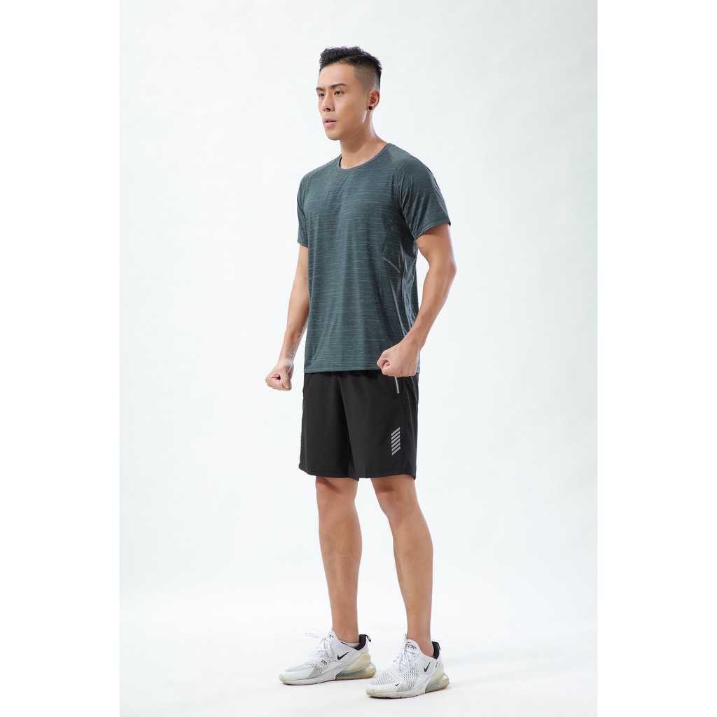Kaos Olahraga Pria / Kaos Olahraga Cowok / Baju Sport Yoga Import Bahan Dry Fit Termurah 21007 Daily Active Wear / Kaos