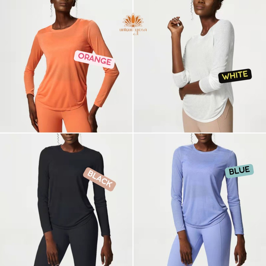 Baju Yoga Lengan Panjang / Top Yoga Long Sleeve Gym Zumba Fitness / Top Senam Yoga C139 / Top Yoga Lengan Panjang 