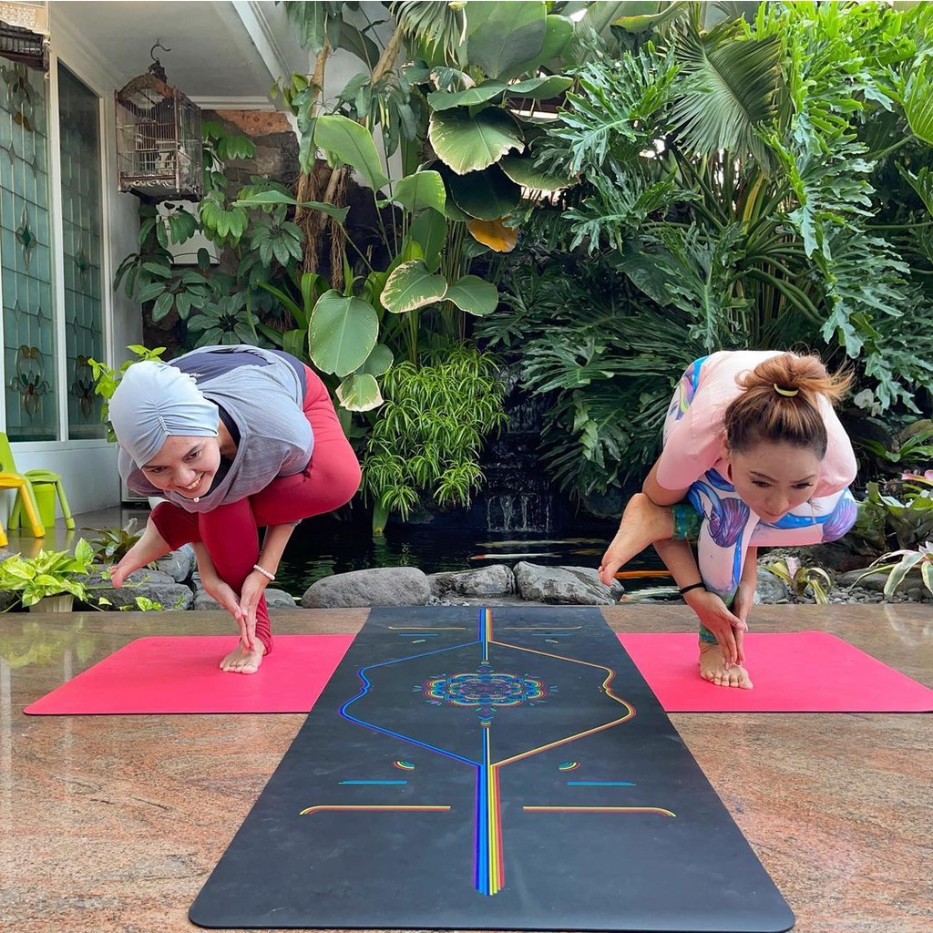 Yoga Mat Premium 4,5mm / Yoga Mat Rubber / Karpet Yoga Mat Premium Mat / Matras Yoga Motif / Premium Yoga Mat Harmony