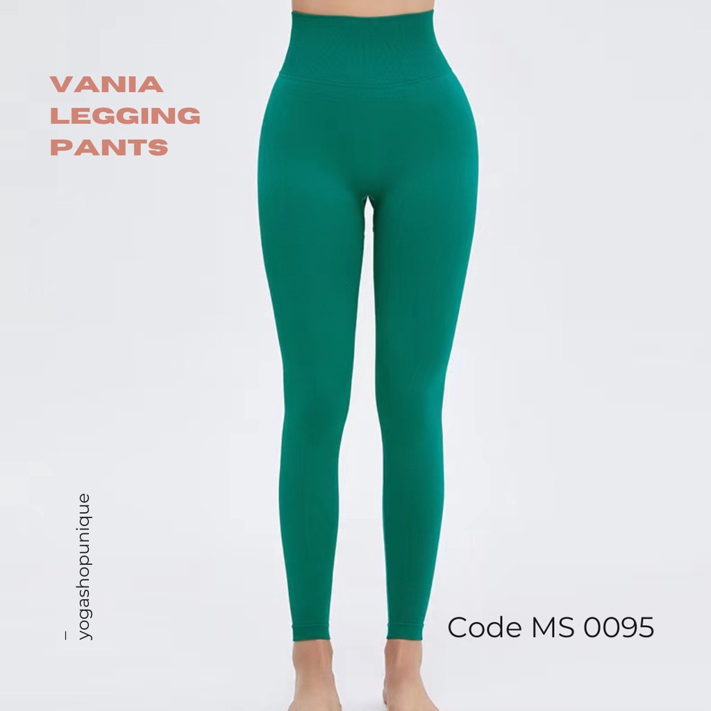 Legging Highwaist Sport Yoga Senam With Butt Lifting Support / Legging Gym Wanita / Celana Olahraga Wanita Vania MS 0095