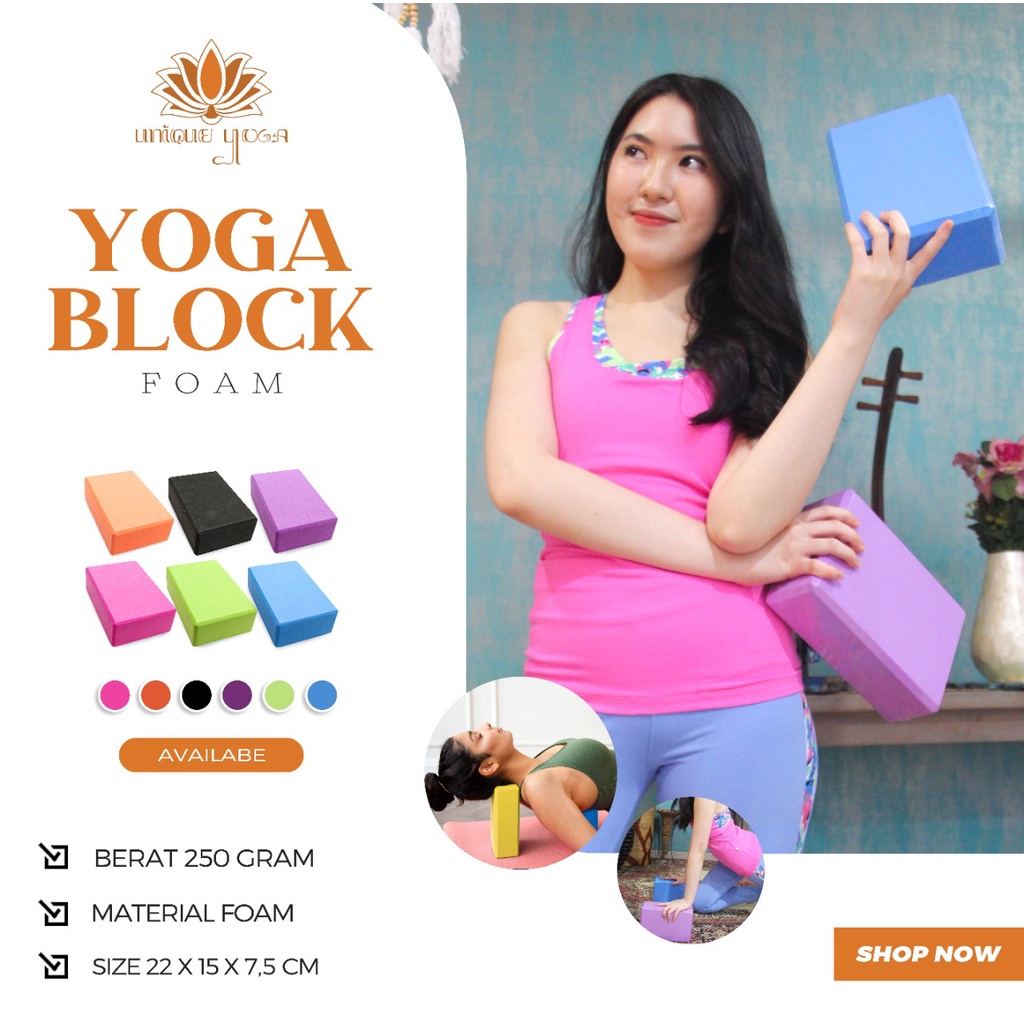 Yoga Block Foam / Balok Yoga Foam / Balok Busa Murah / Block Foam Yoga / Yoga Block Foam / Balok Yoga Murah / Eva Block