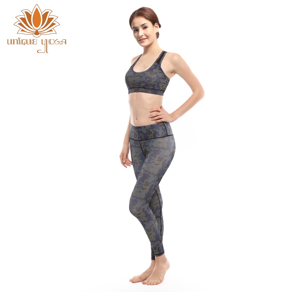 Setelan Sport Bra Yoga Motif / Legging Sport Motif / Pakaian Olahraga Senam Yoga Wanita / Legging Alino Motif LM05 & Bra Sport Motif BM 01