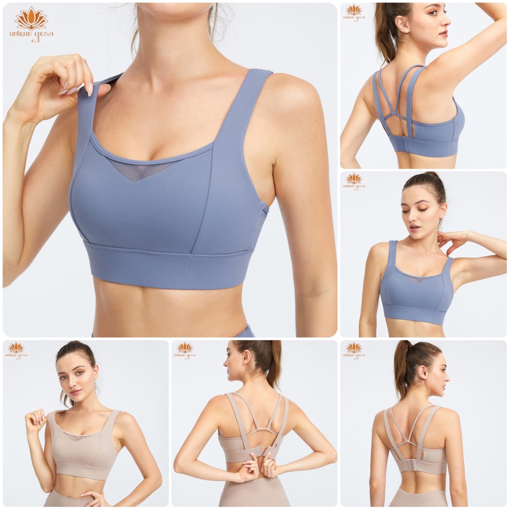 Sport Bra High Impact Dry Fit Senam Olahraga Yoga Fitness Running / Bra Yoga Terbaru WX 090 / Sport Bra High Quality