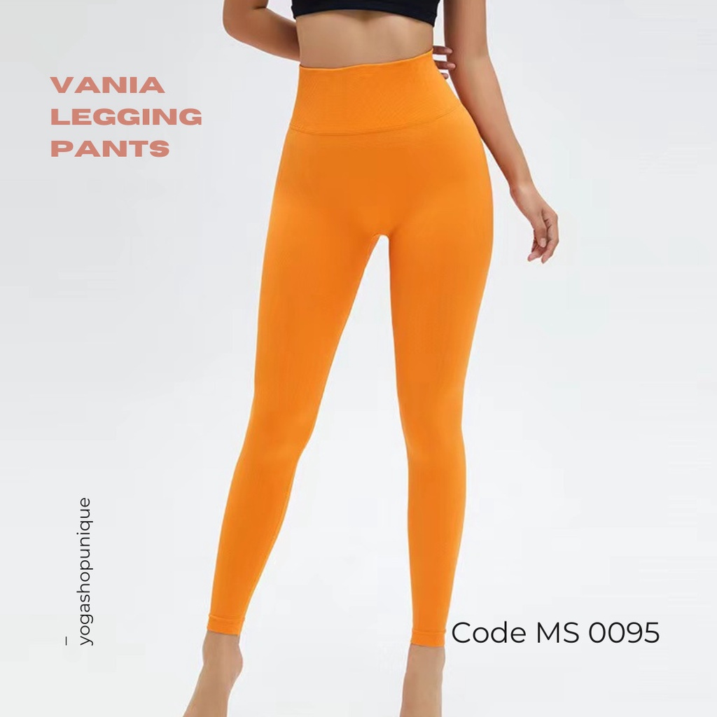 Legging Highwaist Sport Yoga Senam With Butt Lifting Support / Legging Gym Wanita / Celana Olahraga Wanita Vania MS 0095