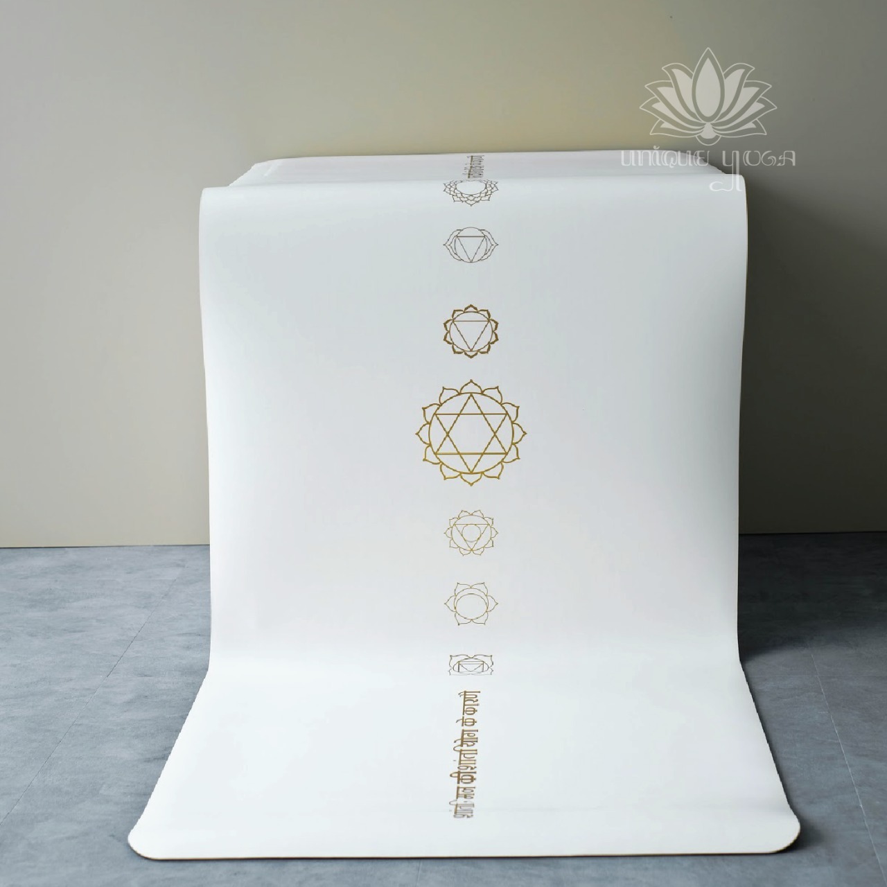 Yoga Mat Premium Golden Snow / Matras Yoga White Gold / Matras Yoga Rubber Premium Anti Slip 4,5mm