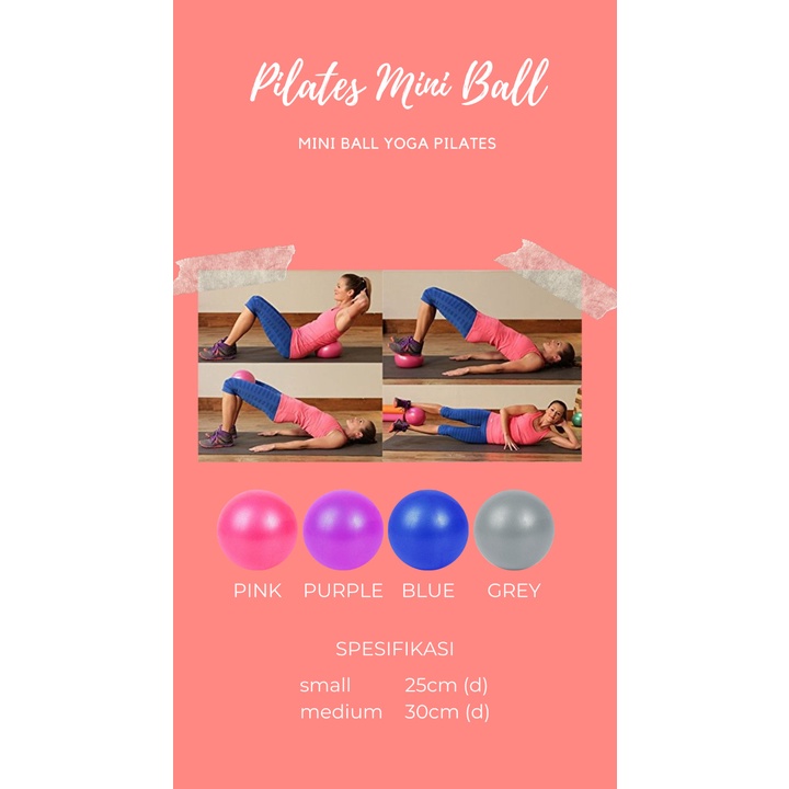Pilates Mini Ball / Bola Yoga / Bola Pilates Mini / Yoga Ball / Bola Yoga Fitnes Pilates Yoga Anti Burst