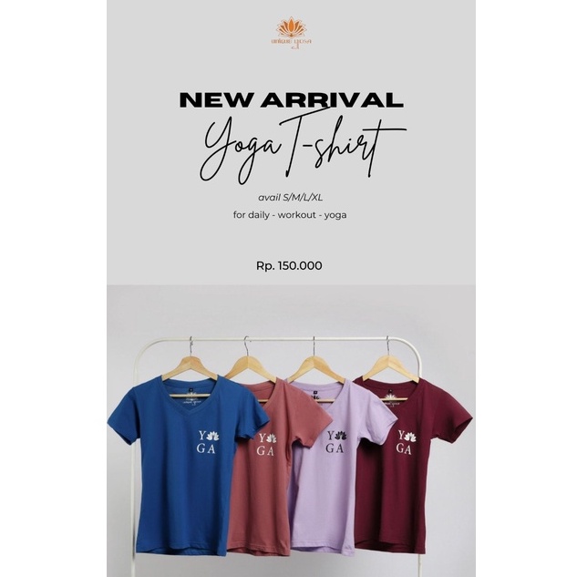 Tshirt Yoga V Neck Irish / Tshirt Wanita Murah / Baju Kaos Yoga Wanita V Neck Irish / Kaos Olahraga Senam Yoga Terbaru 