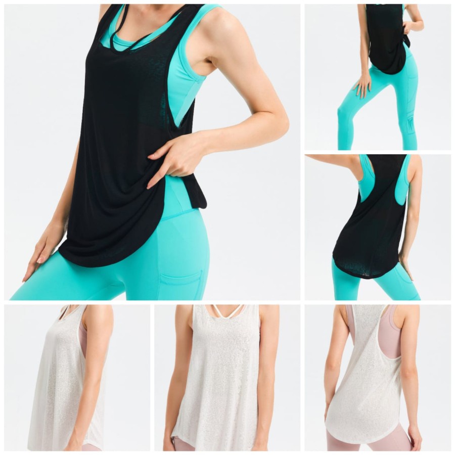 Long Tank Top Sport Yoga Gym Fitness / Atasan Olahraga Zumba Senam Vania / Top Yoga Vania VF 1578 / Tank Top Zumba