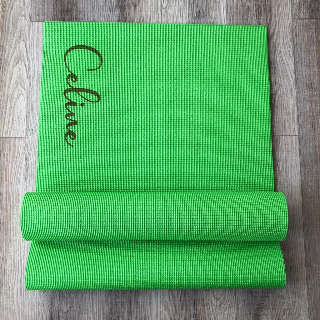 Mat Yoga PVC 6 mm / Matras Yoga Termurah / Matras Senam Yoga / Alas Olahraga Termurah / PVC Yoga Mat Bisa Custom Nama
