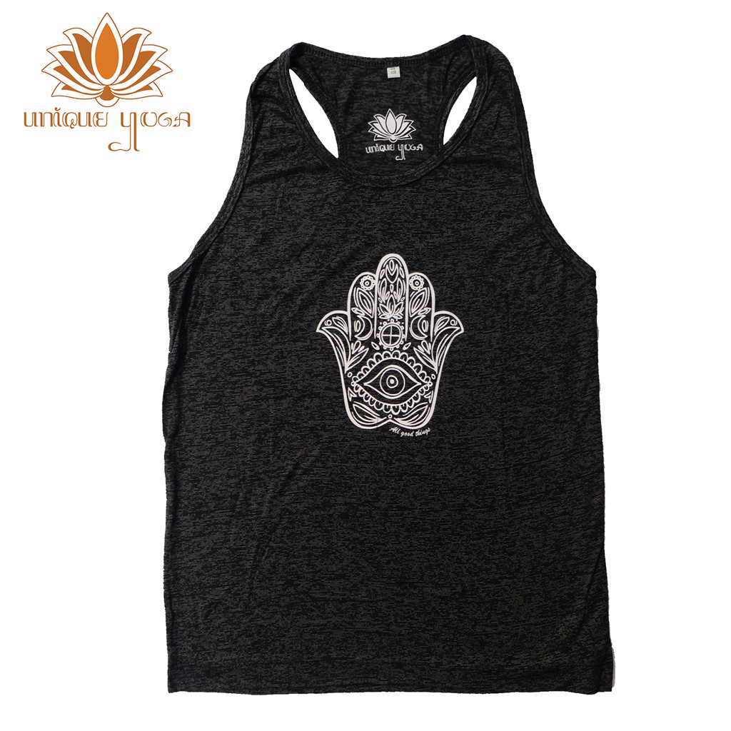 Tanktop Yoga / Top Murah / Top Senam / Top Bintik Hamsahand / Kaos Yoga Pria / Kaos Yoga Wanita / Baju Murah / Kaos Pria