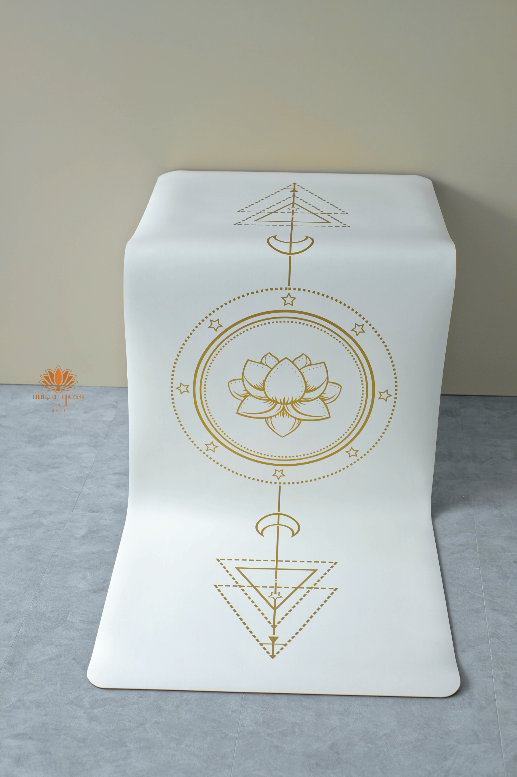 Yoga Mat Premium Golden Snow / Matras Yoga White Gold / Matras Yoga Rubber Premium Anti Slip 4,5mm
