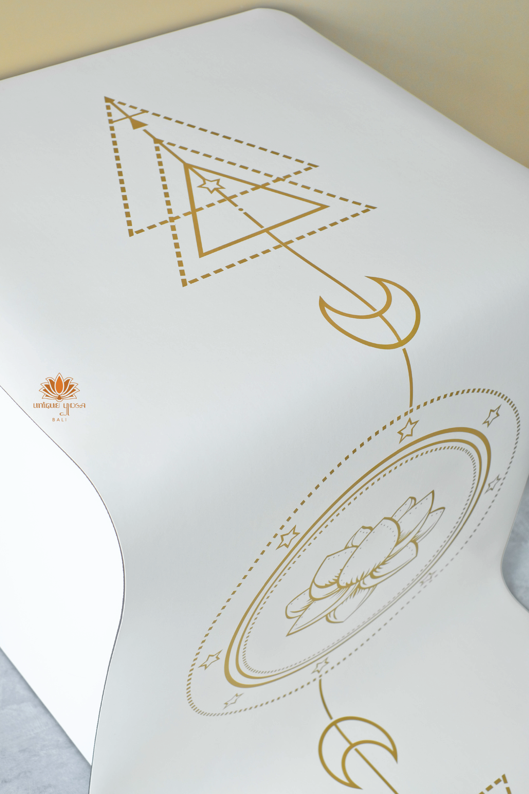 Yoga Mat Premium Golden Snow / Matras Yoga White Gold / Matras Yoga Rubber Premium Anti Slip 4,5mm