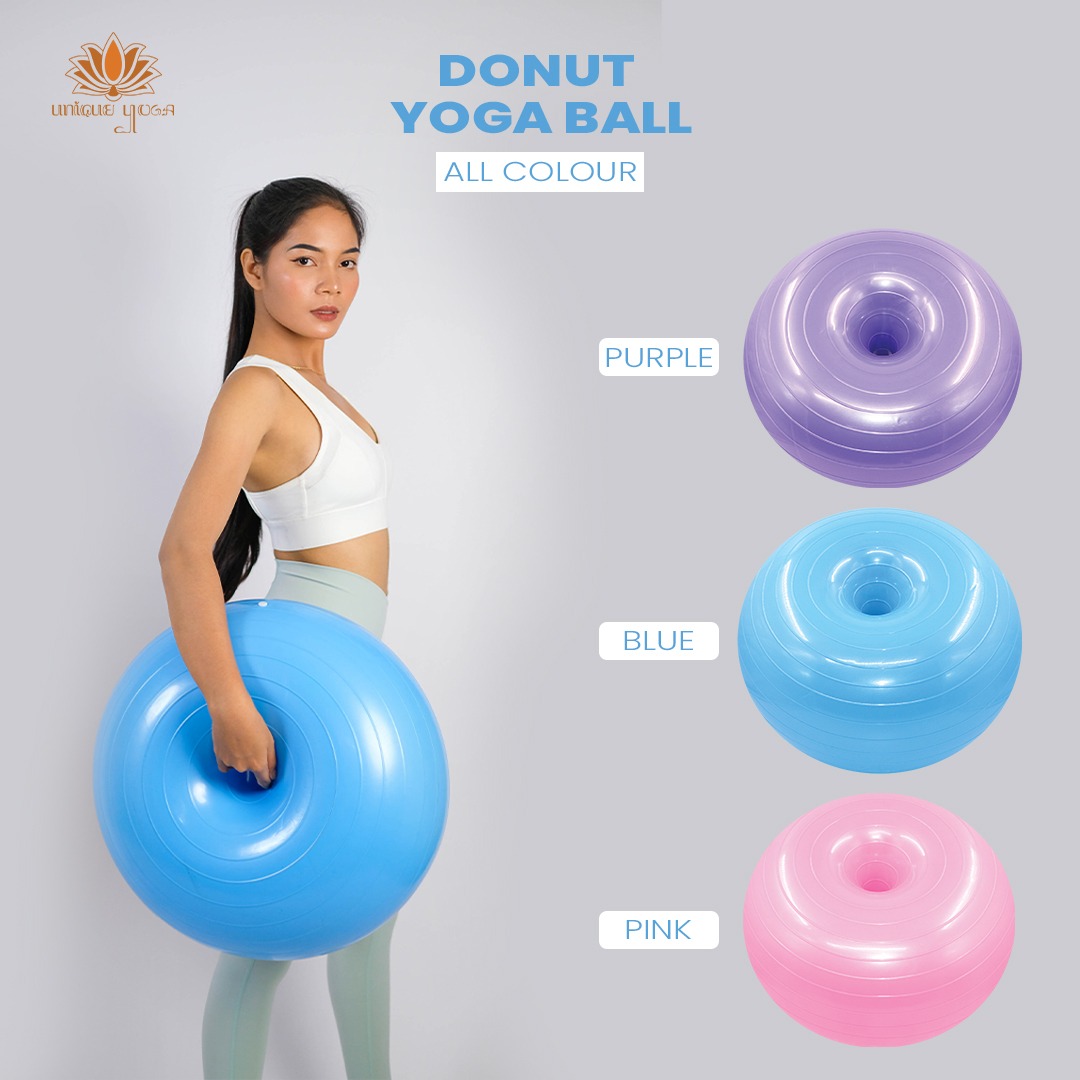 Gym Ball / Bola Donat Pilates / Bola Donat Yoga / Bola Yoga Pilates Gym Fitness / Yoga Ball Murah / Gym Ball Donut
