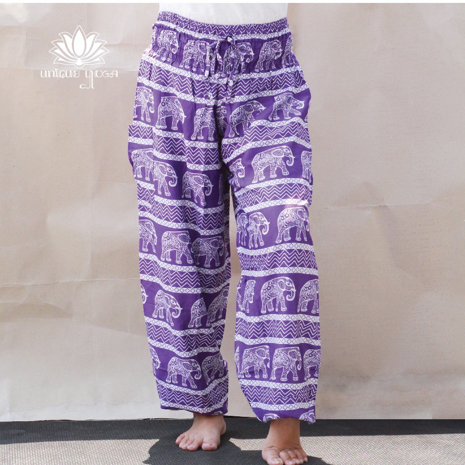 Celana Harem Yoga / Yoga Pant Karma Long Motif Gajah / Celana Harem Yoga Murah / Ganesha Yoga Pants / Celana Yoga Murah