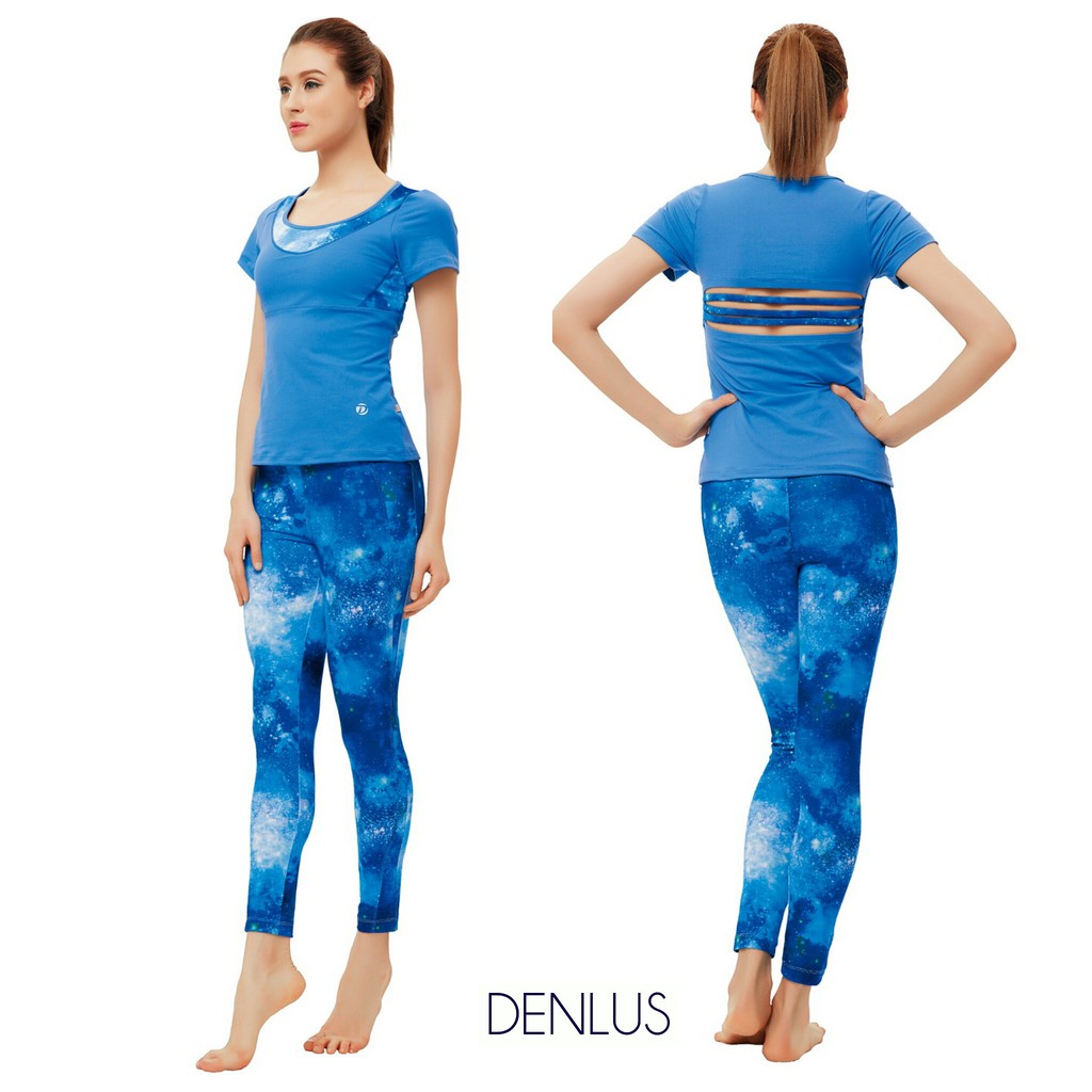 Baju Senam / Baju Yoga Denlus DL 96110 / Baju Sport / Baju Olahraga / Baju Senam Yoga