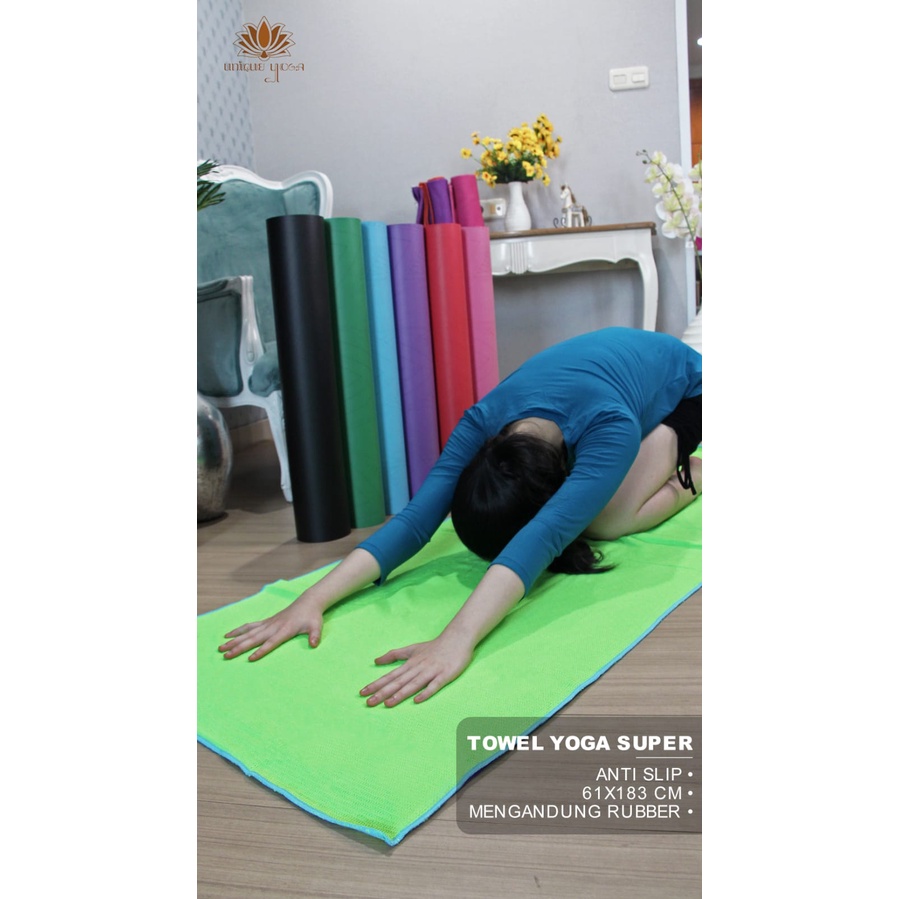Towel Yoga / Yoga Towel Super Anti Slip / Alas Matras Yoga Termurah Super Rata / Towel Yoga Murah / Yoga Towel Anti Slip