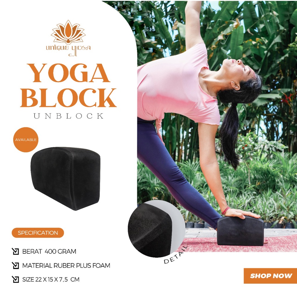 Balok Yoga Curve / UNBlock Yoga Hitam / Alat Bantu Senam Yoga / Block Curve / Unblock Yoga / Curve Yoga / Yoga Block
