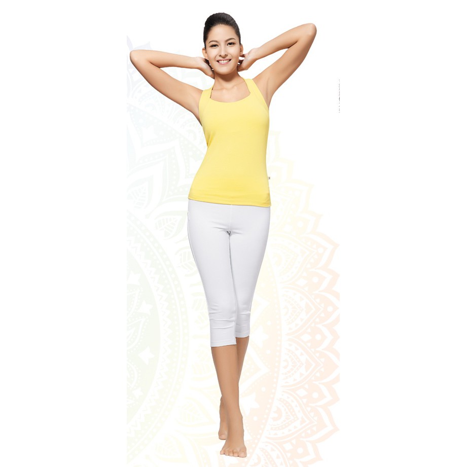 Baju Yoga / Baju Sport / Baju Gym / Baju Senam Yoga Denlus Kuning DL 96045