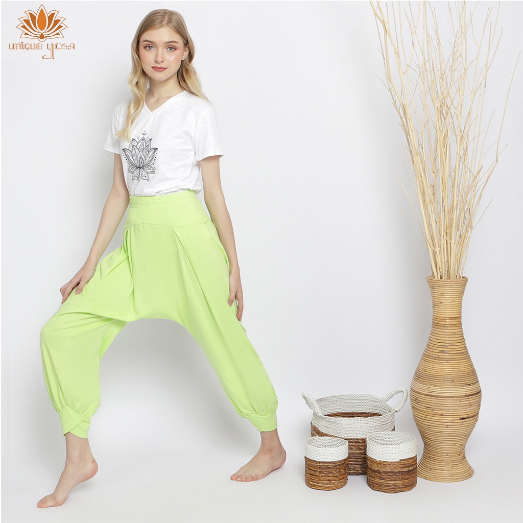 Setelan Kaos Olahraga Senam Fitness Termurah & Celana Harem Pant Yoga Training Terbaru