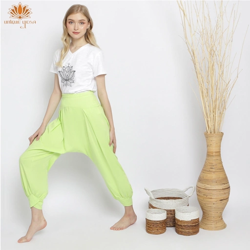 Image of Setelan Kaos Olahraga Senam Fitness Termurah & Celana Harem Pant Yoga Training Terbaru