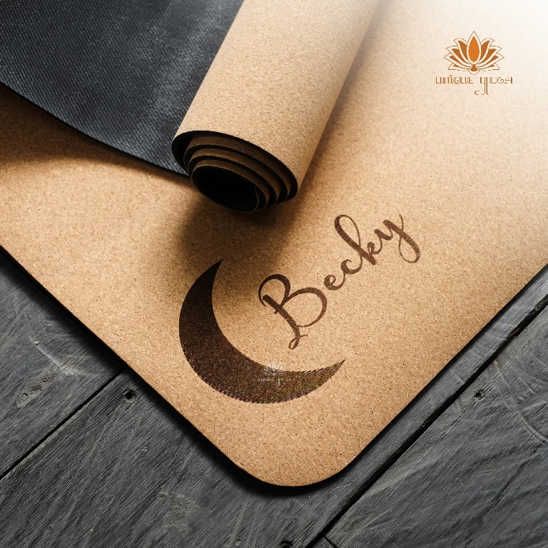 Matras Yoga / Rubber Mat Cork / Rubber Mat Serbuk Kayu/ Matras Senam Pilates Yoga / Cork Yoga Mat / Alas Matras Studio Y