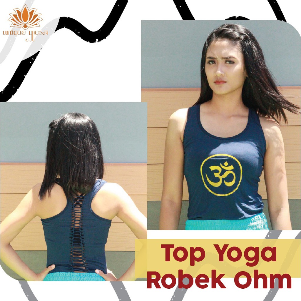 Baju Senam Yoga / Top Yoga Model Belakang Robek Ohm / Top Yoga Murah / Kaos Yoga Murah / Kaos Yoga Wanita