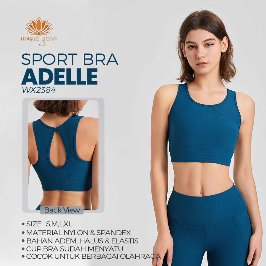 port Bra Adelle/Sport Bra Medium Impact/Sport Bra Wanita Yoga Olahraga