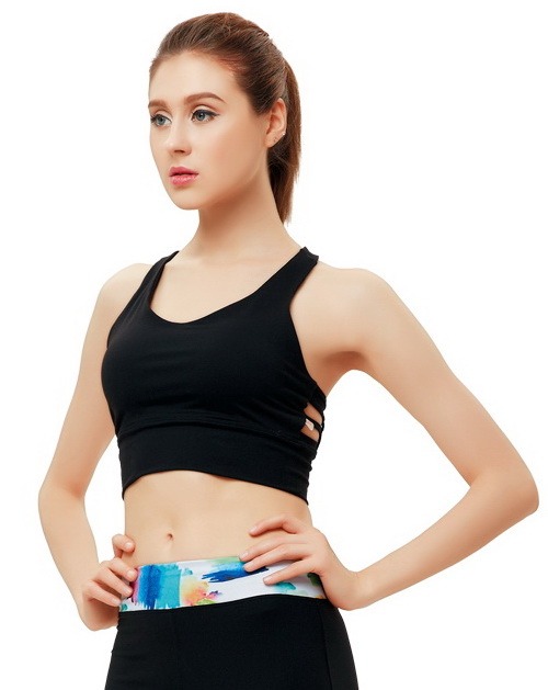 Bra Olahraga Yoga Warna Hitam / Sport Bra Denlus DL 96080 Hitam / Bra Yoga Murah