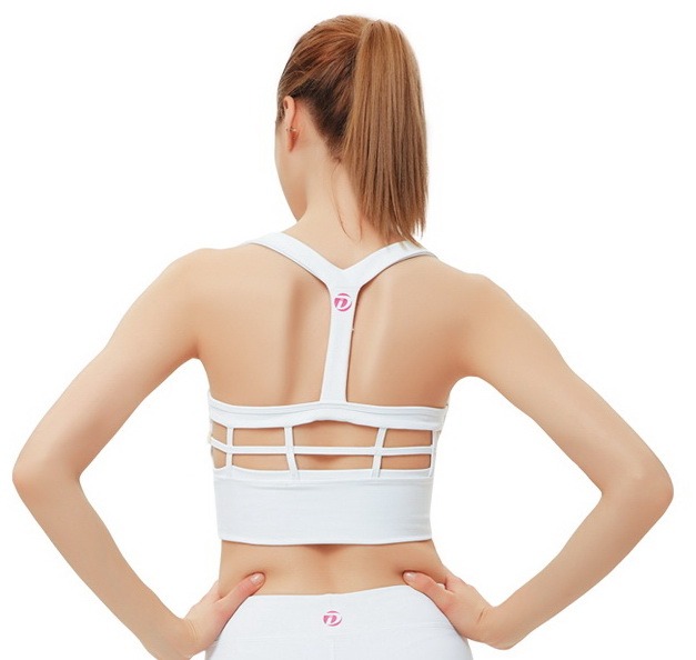 Sport Bra Denlus Putih DL 96112 / Atasan Senam Yoga Zumba Pilates / Bra Olahraga Wanita