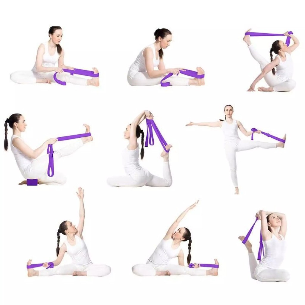 Belt Yoga Standar / Strap Yoga Murah / Strap Yoga / Alat Bantu Yoga / Belt Yoga / Tali Yoga Murah / Belt Yoga