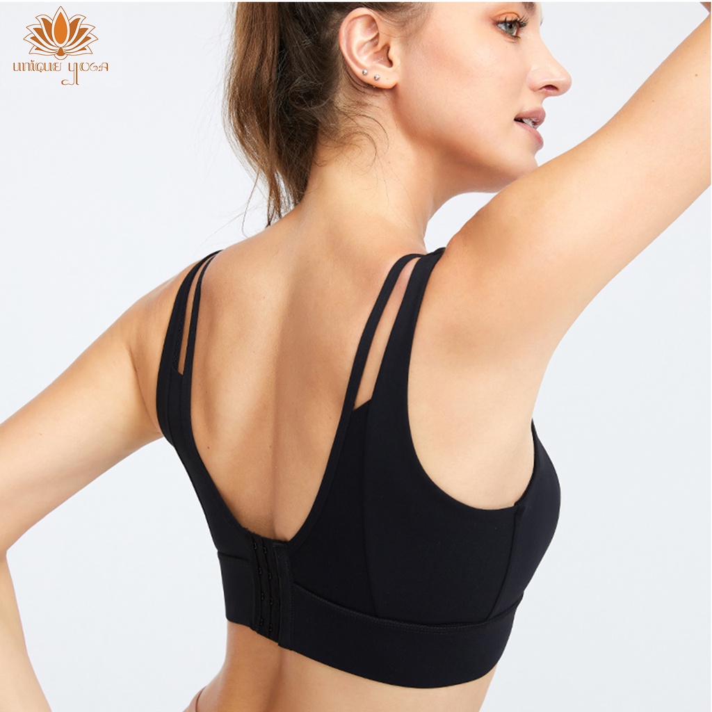 Sport Bra High Impact Yoga Senam Olahraga Fitness Bahan Dryfit / Bra Yoga Fitness Running WX 091