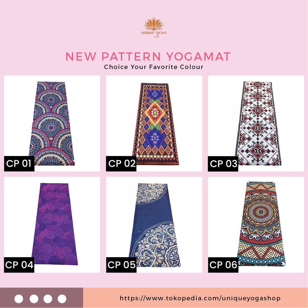 Alas Olahraga Murah / Yoga Mat 5mm Motif / Matras Senam Yoga Anak-anak / Karpet Yoga Mat Anti Slip / Matras Yoga Motif