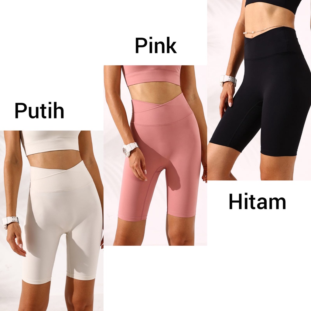Celana Pendek Yoga Wanita / Short Pant Senam Yoga Workout Running / Short Pant Yoga Terbaru TH 500