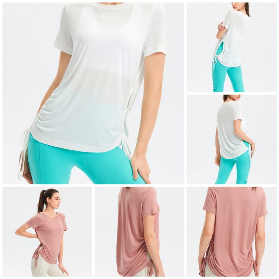 Kaos Tshirt Sport Senam Yoga Running Olahraga Wanita / Top Fitness Vania / Baju Olahraga Wanita TF1528 / Kaos Yoga Murah