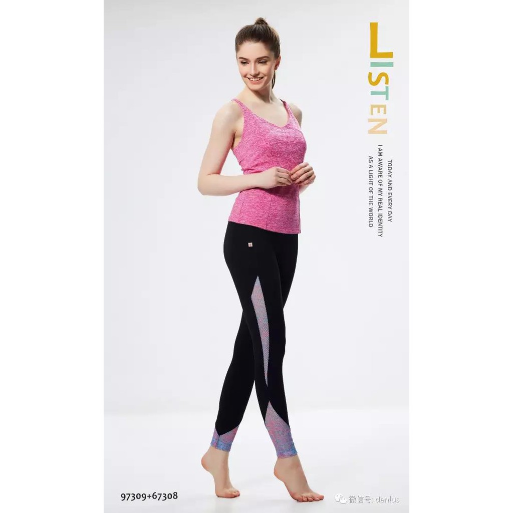 Baju Senam Yoga Denlus DL 97309 / Top Yoga / Baju Yoga / Top Gym / Baju Olahraga Wanita