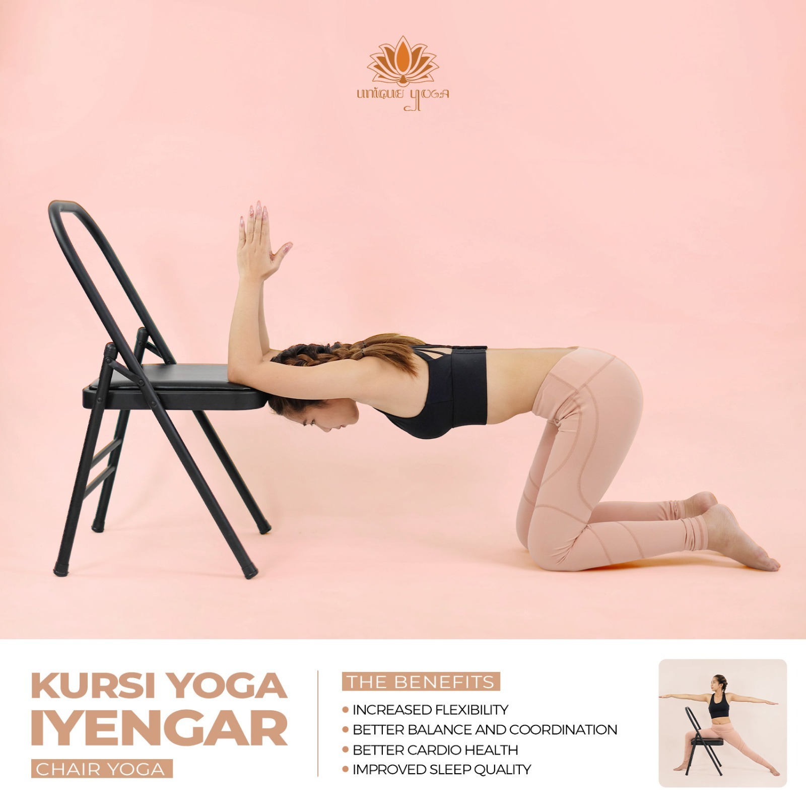 Kursi Yoga Iyengar / Bangku Yoga Iyengar / Kursi Untuk Yoga Pilates / Kursi Olahraga / Yoga Chair