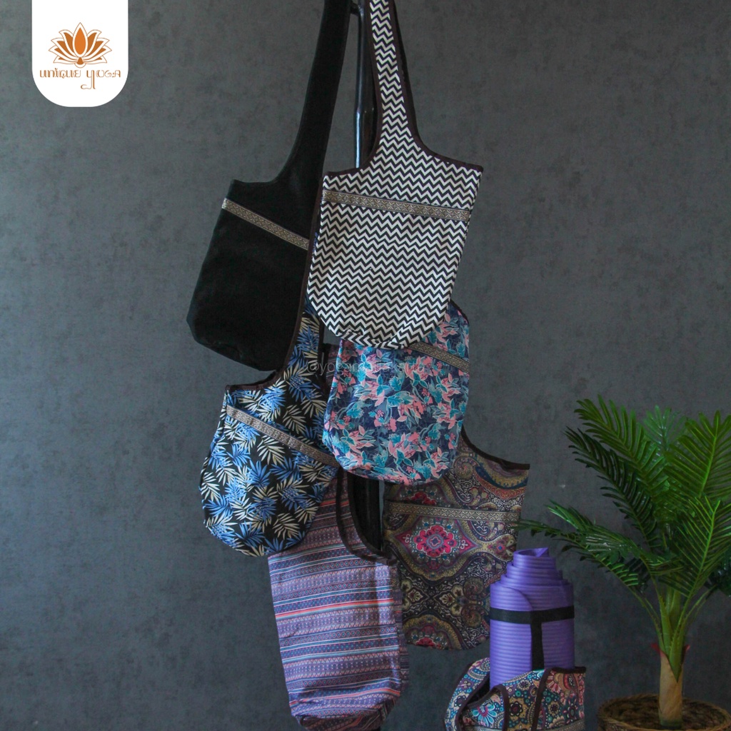Vira Yoga Bag / Tas Yoga Motif / Tas Matras Motif Model Slempang / Tas Yoga Murah / Best Seller Tas Yoga Motif