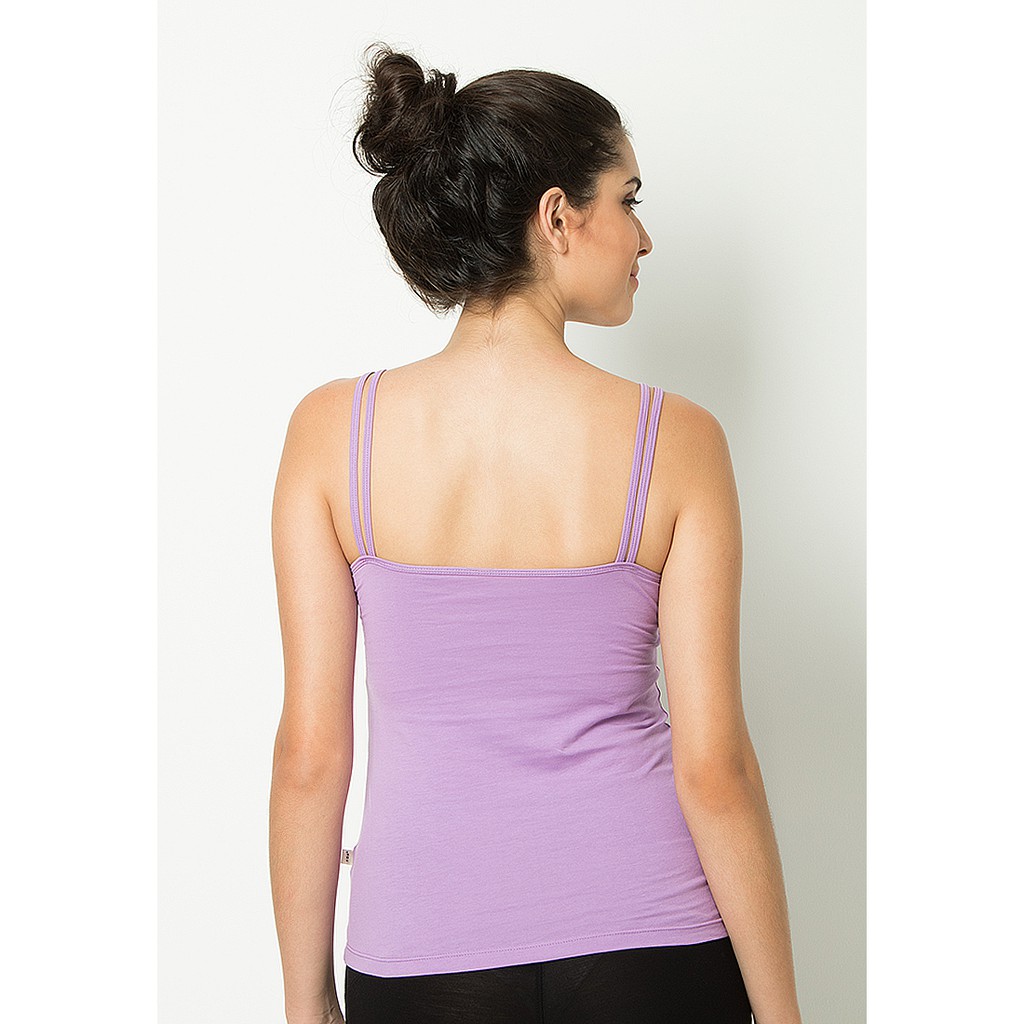 Baju Yoga / Kaos Yoga / Baju Senam DL 97077 / Tanktop Senam Olahraga Yoga Fitness Teratai Ungu