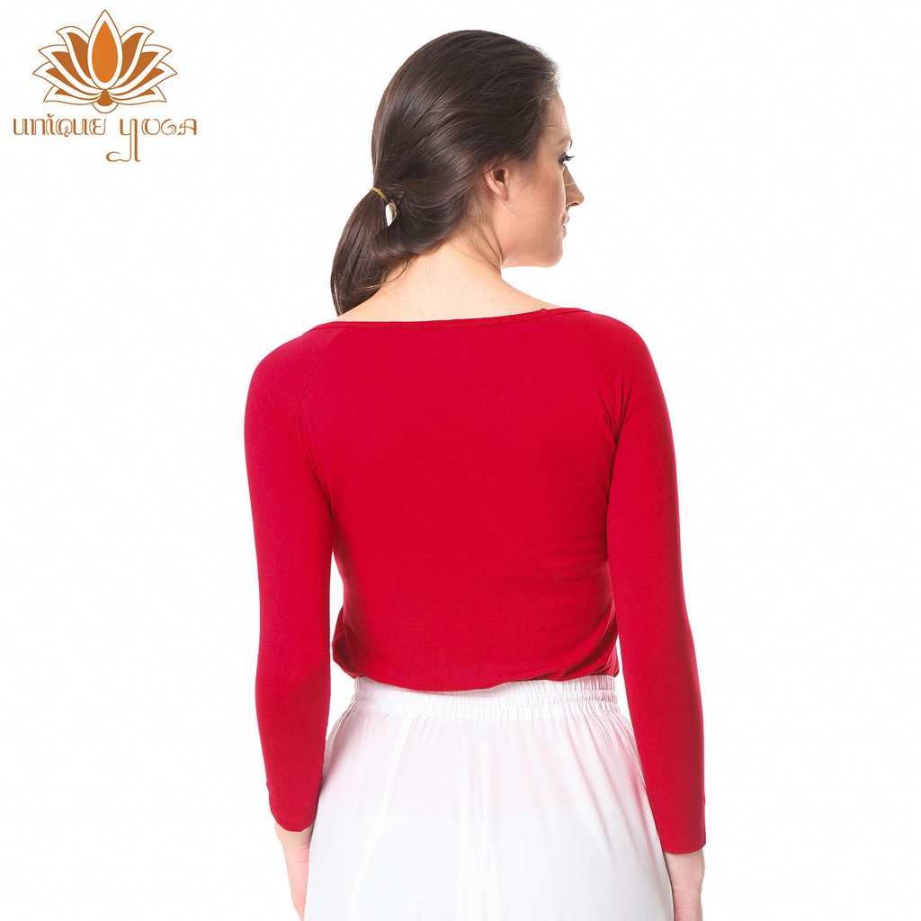 Baju Senam Yoga / Top Yoga Long Slevee Lotus / Kaos Lengan Panjang