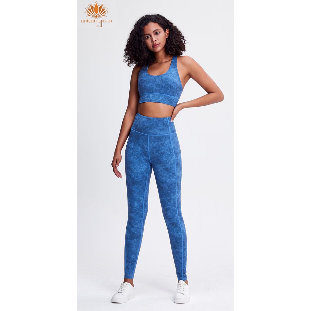Sport Bra Senam Yoga Pilates / Bra Olahraga Vania Biru WX-Y057 / Atasan Senam Wanita / Sport Bra Murah / Sport Bra Wanita