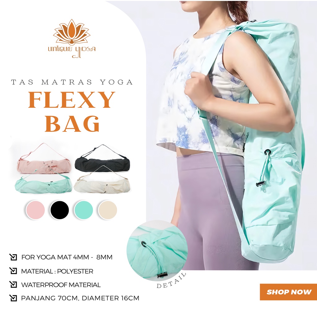 Flexi Yoga Bag / Flexi Yoga Bag Mat / Tas Yoga Untuk Bawa Matras Yoga / Tas Yoga Murah / Tas Matras Yoga Flexi