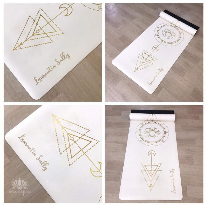 Yoga Mat Premium Golden Snow / Matras Yoga White Gold / Matras Yoga Rubber Premium Anti Slip 4,5mm