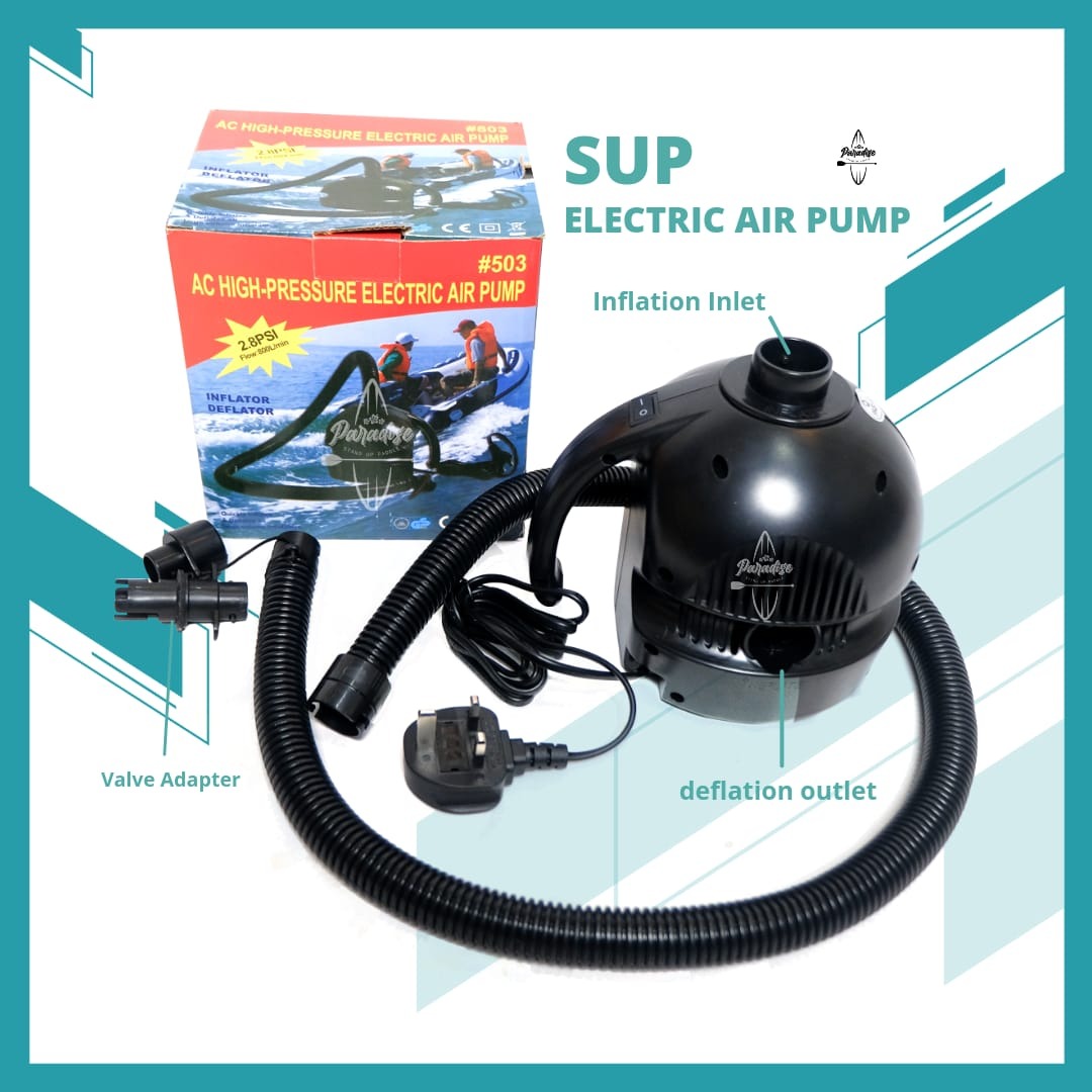 Pompa Udara Elektrik /SUP Electric Air Pump AC 220 V-240 V /2.8 PSI / Pompa Elektrik SUP Paddle Board Yoga